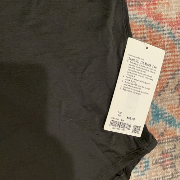 Lululemon Open Up Tie Back Tee - Picture 3 of 7
